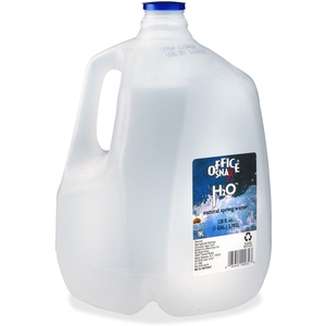 Office Snax Bottled Spring Water, Gallon, 3 Bottles/Carton by Office Snax