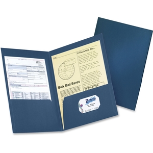 Two-Pocket Folder, 200-Sheet Cap, 8-1/2"x11", 4/PK, DBE by Oxford