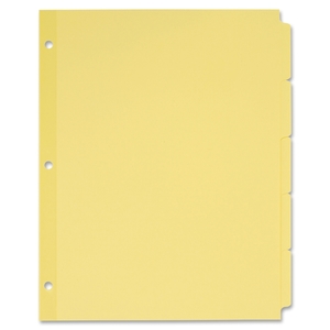 Avery PT2135 Non-Laminated Tab Dividers, 5-Tab, 11"x8-1/2", 36/ST, Buff by Avery