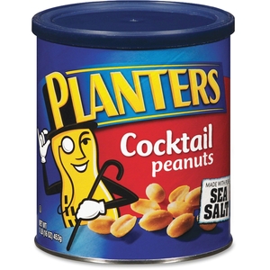 Cocktail Peanuts, Sea Salt, 16 oz. Can by Planters