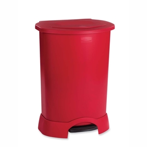 Newell Rubbermaid, Inc 6147RD Step on Container,30 Gallon,19-3/4"x24-1/4"x34-1/4",Red by Rubbermaid