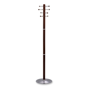 Safco Products 4193CY Wood Costumer, Free-Standing, 8-Hook, 69"H, Cherry by Safco