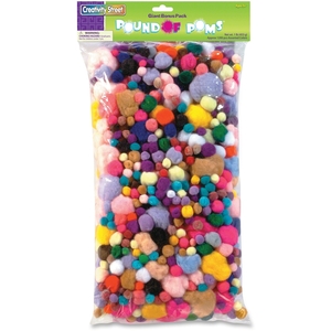 The Chenille Kraft Company 818001 Pound of Poms Giant Bonus Pack by ChenilleKraft