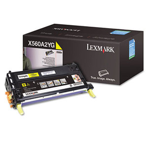 X560A2YG Toner, 4000 Page-Yield, Yellow by LEXMARK INT'L, INC.