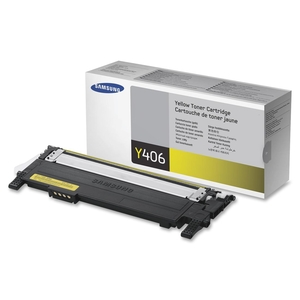 Samsung CLT-Y406S Toner Cartridge, 1000 Page Yield, Yellow by Samsung