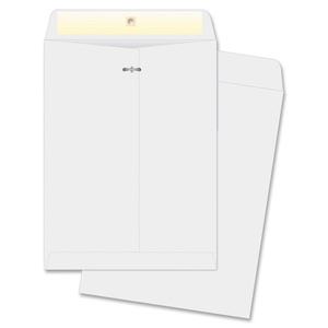 Business Source 04423 Clasp Envelopes, 10"x13", 100/BX, White by Business Source