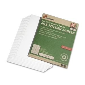 National Industries For the Blind 7530-01-514-4905 File Folder Labels, 30/Sht, 1,500/BX, 2/3"x3-7/16",WE by SKILCRAFT