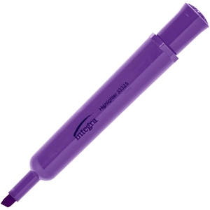 Integra 33325 Desk Highlighter, Chisel Tip, 12/PK, Fluorescent Purple by Integra