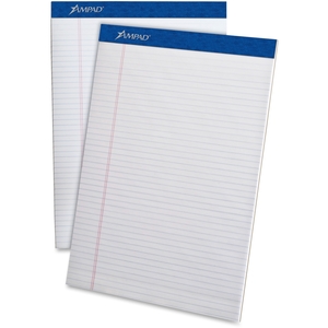 Tops Products 20322 Perforated Pad, Narrow Rule, 50 Sheets/Pad,8-1/2"x11-3/4",WE by Ampad