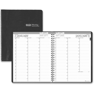 Weekly Planner, 12 Mth Jan-Dec, 5"x8", BK Cover by House of Doolittle