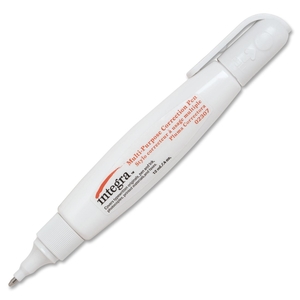 Correction Pen, Metal Tip, 12ml, White by Integra