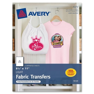 Iron-On T-Shirt Transfers, 6/PK, 8-1/2"x11" by Avery