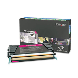 Lexmark International, Inc C734A1MG C734A1MG Toner, Return Program, 6000 Page-Yield, Magenta by LEXMARK INT'L, INC.