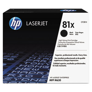 Hewlett-Packard CF281X CF281X (81X) High-Yield Toner, 25000 Page-Yield, Black by HEWLETT PACKARD COMPANY