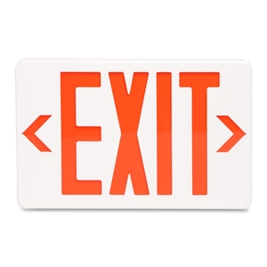 Tatco Products, Inc 07230 Lighted Exit Sign, w/Battery Backup,12-1/4"x2-1/2"x8-3/4",WE by Tatco