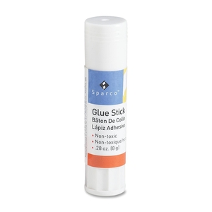 Glue Stick, 0.28 oz, Nontoxic, Clear by Sparco