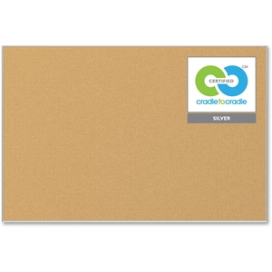 MooreCo, Inc E3019B Corkboard, 3'x2', Aluminum Frame by Balt