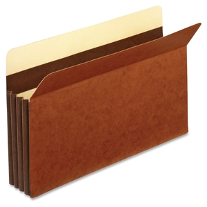 Tops Products C1526EHD File Pockets, Legal, 24 Pt., 3-1/2", Exp, Brown by Globe-Weis