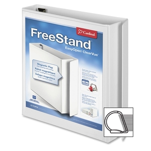 ZEBRA PEN CORPORATION 43110 Slant D-Ring Binders, 11"x8-1/2", 1-1/2" Capacity, White by Cardinal