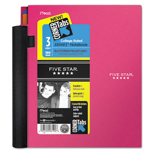 Advance Wirebound Notebook, College Rule, 8 1/2 x 11, 3 Subject, 150 Sheets by MEAD PRODUCTS