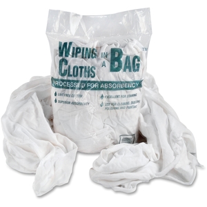 Office Snax 00070 Cotton Wiping Cloths, Assorted Sizes, 1 lb Bag, WE/BE by Bag A Rags