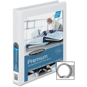 ACCO Brands Corporation W87902PP1 Round Ring View Binder,1" Capacity,11"x8-1/2",White by Wilson Jones