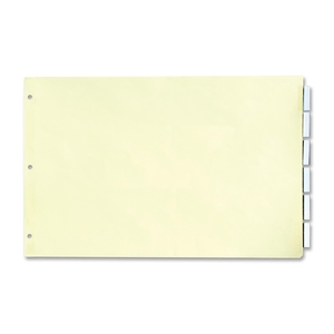 Index Dividers,w/ Clear Tabs,11"x17",5 Tabs/ST, Manila by Stride