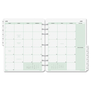 ACCO Brands Corporation 87329 Calendar Refill, Tabbed, Jan.-Dec., 2 PPM, Folio, 8-1/2"x11" by Day-Timer