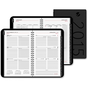 ACCO Brands Corporation 70100X45 Desk Appt Book, Wkly/Mthly, 4-7/8"x8", Charcoal by At-A-Glance