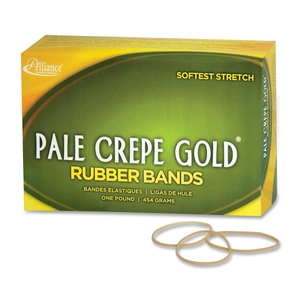 Alliance Rubber Company 20165 Rubber Bands,Size 16,1 lb,2-1/2"x1/16",Approx. 2675/BX,NL by Pale Crepe Gold