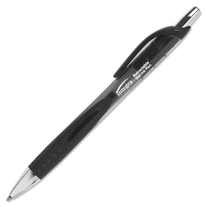 Integra 39065 Gel Pen, Retract, .5mm, 12/BX, BK Barrel/BK Ink by Integra