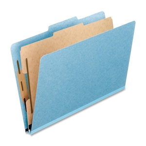 Business Source 02614 Classification Folder, Letter, 4 Fast, 2" Exp, 10/BX, Blue by Pendaflex