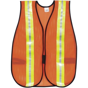 MCR Safety CRWV201R Vest,Safety,Mesh,Poly by Crews