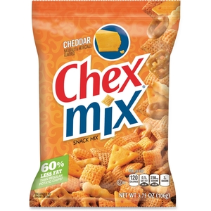 Chex Mix Snack Pack, 3.75oz., 8/BX, Cheddar by Chex