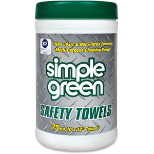 Sunshine Makers, Inc 13351 Multipurpose Cleaning Towels,10"x11-3/4, 75 Wipes by Simple Green