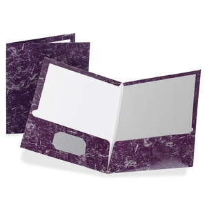 Tops Products 51626 Marble Laminated Portfolios,Ltr, 100 Sht Cap., 25/BX, DPE by Oxford