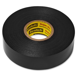 3M 6132BA10 Electrical Scotch Tape, 10Rl/Ct, Black by Scotch