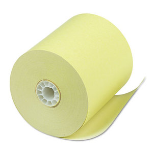 PM Company, LLC 05214C Single Ply Thermal Cash Register/POS Rolls, 3 1/8" x 230 ft., Canary, 50/Ctn by PM COMPANY