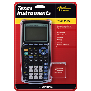 TEXAS INSTRUMENTS INC. 83PL/TBL/1L1 TI-83 Plus Graphing Calculator for High School Math and Science