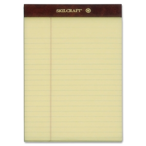 National Industries For the Blind 7530-01-356-6726 Legal Pads,Perf,Top Bound,5"x8",Jr.-Size,50 Shts/Pad,CA by SKILCRAFT