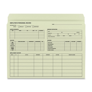 SMEAD MANUFACTURING COMPANY 77000 Employee Record File Folder,11-1/2"x9-1/2", 20/PK, Manila by Smead