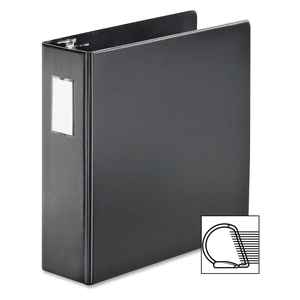 Tops Products 11622 D Ring Binder W/Label Holder, 3" Cap, 11"x8-1/2", Black by Cardinal