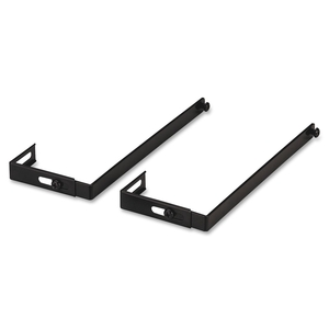 Lorell Furniture 80674 Cubicle Partition Hangers, Adjustable, Metal/Black by Lorell