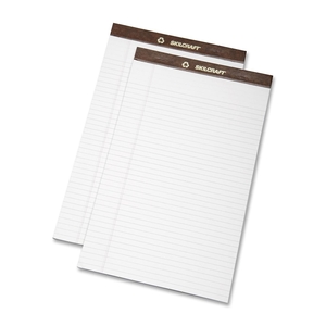 National Industries For the Blind 7530-01-372-3109 Writing Pad, 8-1/2"14", Legal-Size, 5/16" Rule, 50 Shts, WE by SKILCRAFT