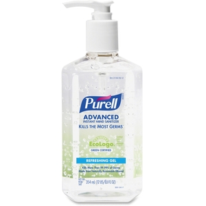 Gojo Industries, Inc 369112 Purell Green Certified Instant Hand Sanitizer Gel, 12 oz Pump Bottle, Clear by Purell