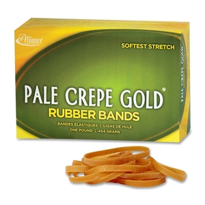 Alliance Rubber Company 20185 Rubber Bands,Size 18,1 lb,3"x1/16",Approx. 2205/BX,NL by Pale Crepe Gold