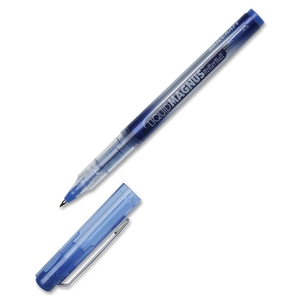 National Industries For the Blind 7520-01-461-2665 Rollerball Pen, Metal Clip,.7mm, Fine Pt, 12/Pk, BE Ink by SKILCRAFT