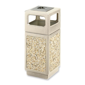 4Side Open Receptacle,Urn,15 Gal,13-3/4"x13-3/4"x32-3/4", TN by Safco