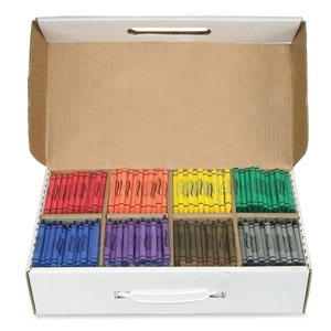 Business Source 32350 Regular Crayons, Nontoxic, 800/BX, Assorted Colors by Dixon