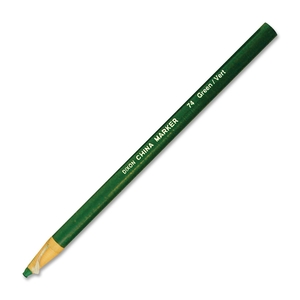 DIXON TICONDEROGA COMPANY 00074 China Marker, Nontoxic, Paper Wrapped, Green by Dixon